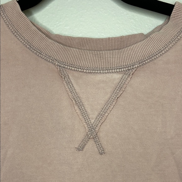Aerie Pink Crew Neck Sweater - Picture 2 of 5